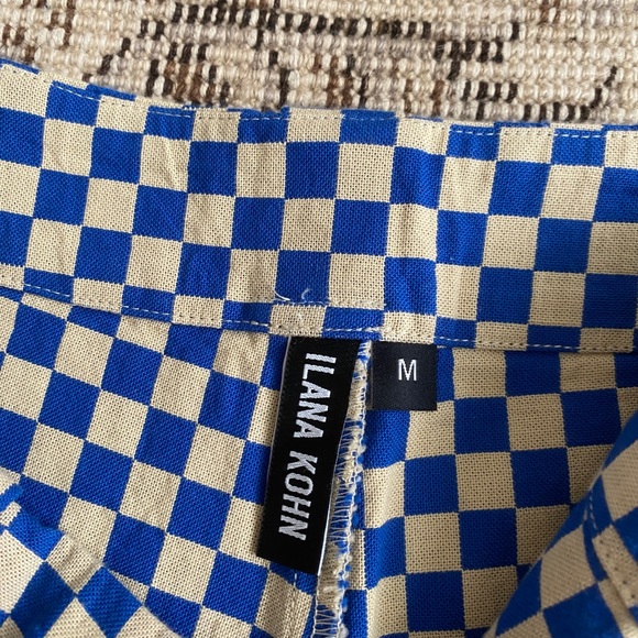 Ilana Kohn Charli Culottes in Marine Checks - Picture 3 of 4